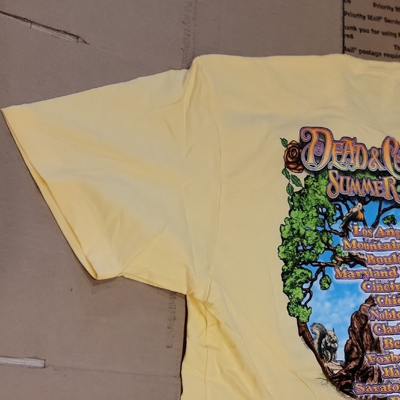 Next Level Grateful Dead Dead & Company Apparel Yellow Graphic Tee - Picture 10 of 13